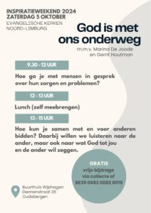 Inspiratieweekend 5 oktober flyer